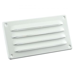 Alu schoepenrooster 180x90mm wit