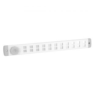 Schuifrooster aluminium wit  370x40mm