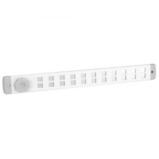 Bold line schuifrooster 650x65mm wit