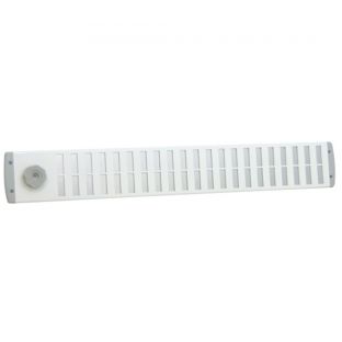 Bold line schuifrooster 650x90mm wit