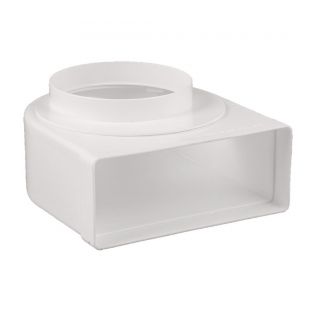 Overgangsstuk haaks ø150mm-220x90mm