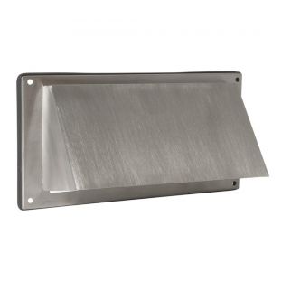 Rvs buitenrooster schuine kap 250x125mm