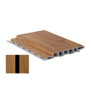 Colordeck sponningdeel 19x148mm turner oak combi zwart nerf