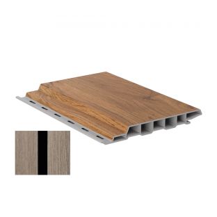 Colordeck sponningdeel 19x148mm anteak combi zwart nerf