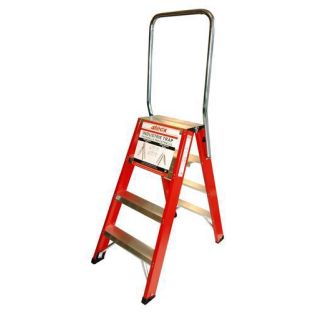 4tecx trap dubbel aluminium oploopbaar met beugel 2x4 treden