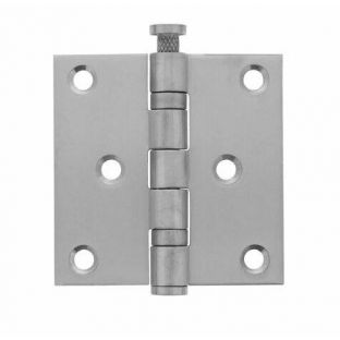 Kogelscharnier rvs recht 76x76mm dx