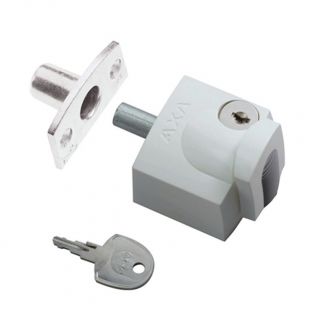 Axa oplegslot 3012 skg* wit buitendraaiend