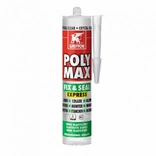 Griffon poly max lijmkit transparant 310ml