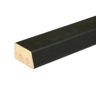 Achterhout schuin ne zwart behandeld 34x45mm