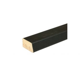 Achterhout schuin ne geimpregneerd zwart behandeld 21x45mm