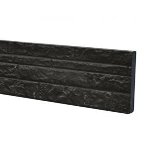Beton onderplaat antraciet rotsmotief 36x3.5x184cm