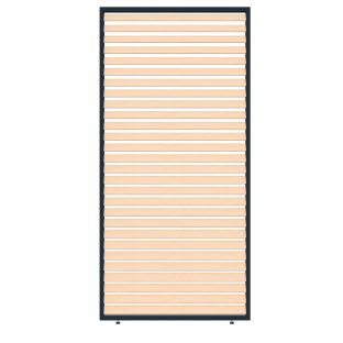 CarpGarant horizontaal shutter paneel aluminium houtlook 125x235cm