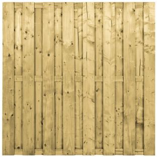 Tuinscherm geïmpregneerd vuren 15 planks 180x180cm