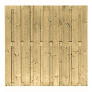 Tuinscherm geïmpregneerd vuren 17 planks 180x180cm