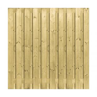 Tuinscherm geïmpregneerd vuren 19 planks 180x180cm
