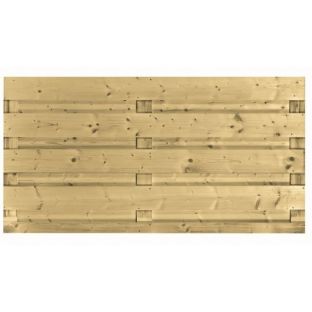 Tuinscherm geïmpregneerd vuren recht hz 90x180cm
