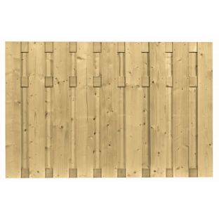 Tuinscherm geïmpregneerd vuren recht vc 17 planks 120x180cm