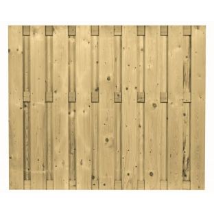 Tuinscherm geïmpregneerd vuren recht vc 17 planks 150x180cm