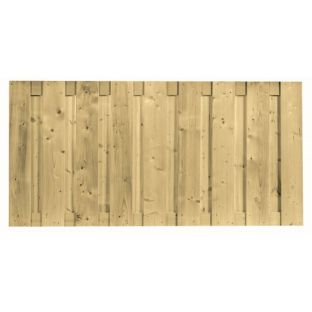Tuinscherm geïmpregneerd vuren recht vc 17 planks 90x180cm
