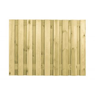 Tuinscherm geïmpregneerd grenen 19 planks 130x180cm