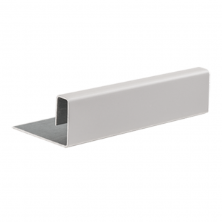 Eternit cedral eindprofiel alu c01 everest-wit 3000mm