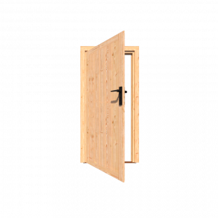 Deur douglas enkel dicht rechts 201,8x91.5cm inbouwmaat 199,5x86.5cm deurmaat 193x78cm