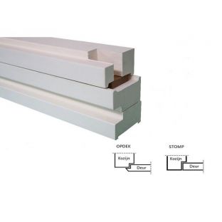 Grenen kozijn opdek wit gegrond 56x90mm
