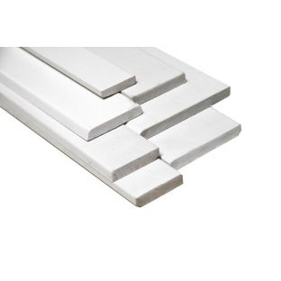 Mdf plint wit gegrond v313 vochtwerend 18x120x4880mm