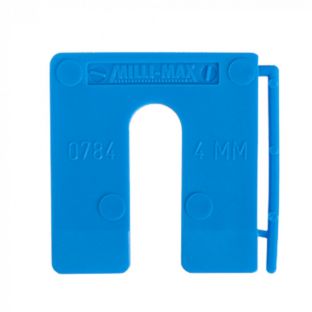 Millimax uitvulplaatje kunststof blauw 47x50x4,0mm 100 stuks