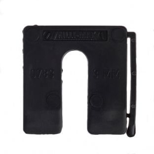 Millimax uitvulplaatje kunststof zwart 47x50x3,0mm 130 stuks