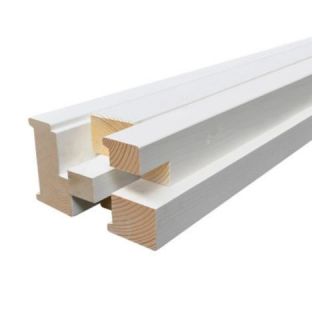Grenen kozijn stomp met tochtstrip wit gegrond 56x90mm