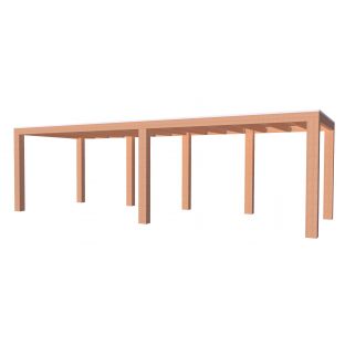 Overkapping douglas elegant 400x780cm