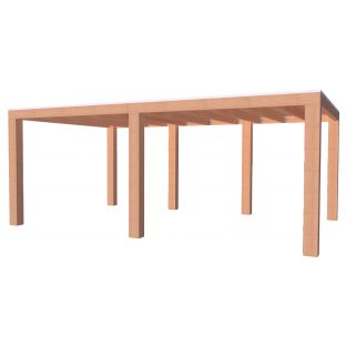 Overkapping douglas elegant 400x580cm