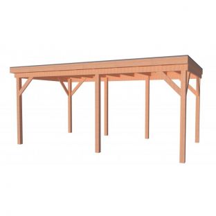 Overkapping douglas premium geschaafd 400x400cm