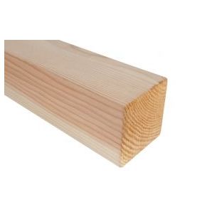 Douglas paal geschaafd 120x120mm