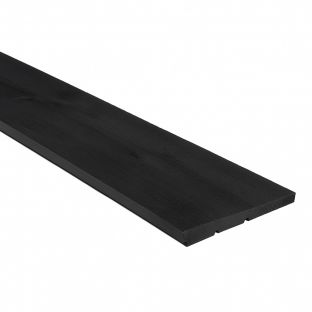 Achterwand kapschuur vuren zwart Zweeds 500cm