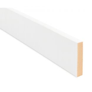 Grenen plint wit gegrond 12x120mm