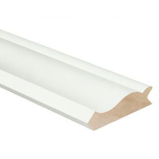 Meranti neuslijst wit gegrond 027x120mm