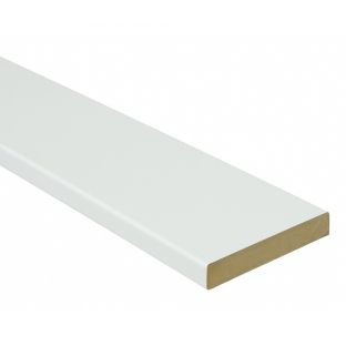 Grenen koplat recht wit gegrond 12x68mm