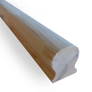 Grenen sleutelgat gegrond  40x65mm