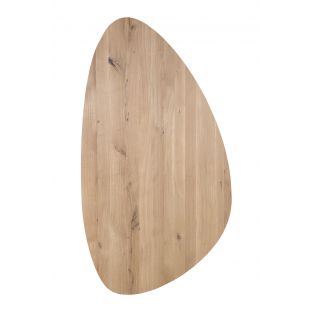 Starcrown tafelblad rustiek eiken kiezel facet rand type B 40mm 260x130