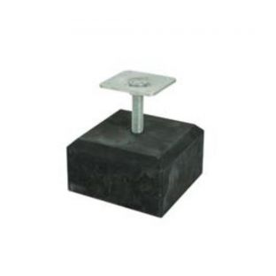 Tegel beton zwart 17x10cm facet 15cm inclusief verstelbare plaat