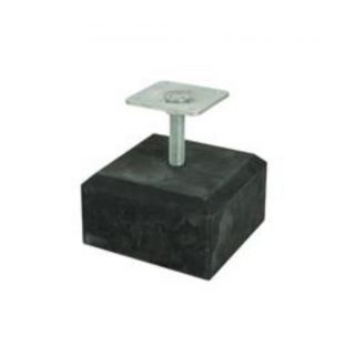 Tegel beton zwart 19,5x12cm facet 17,5cm inclusief verstelbare plaat