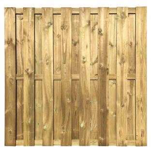 Tuinscherm geïmpregneerd grenen 15 planks