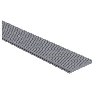 WPC composiet vlonderplank massief lichtgrijs 23x196mm