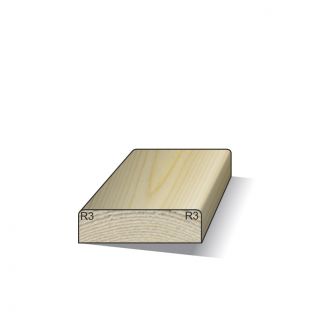 Vuren koplat recht e 12x45mm