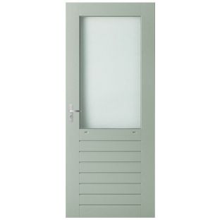 Wk048 stapeldorpeldeur  borstweringhoogte 880mm grijs gegrond 830x2015x38mm