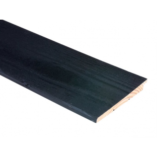 Rabat vuren Zweeds zwart 12-26x180mm