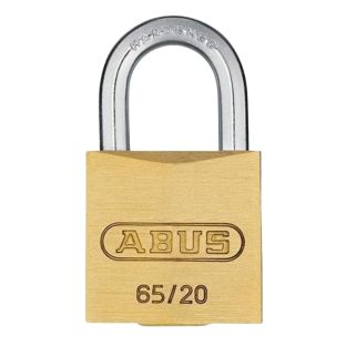 Abus hangslot messing 65/20 blister
