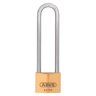 Abus hangslot messing hoge beugel 127mm 85/50